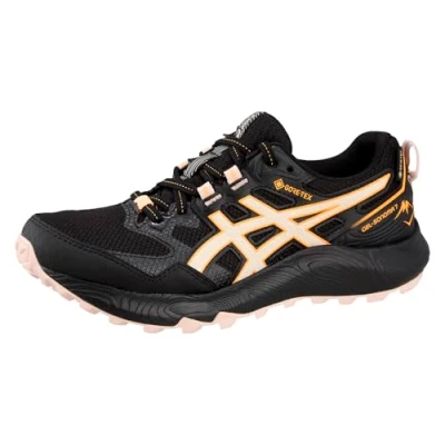 Afbeelding van Asics Gelsonoma 7 GTX Trail hardloopschoenen, Dames, Maat: 40.5, Black/pearl pink Imitatieleer/ textiel