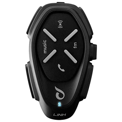 Afbeelding van cellularline INTERPHOLINK Interphone LINK Bluetooth intercom voor motorcommunicatie, 2 motorrijders 700Mt, Een Gespreksduurtijd van 20 uur Radio RDS, Music, Gps, Mobile Single,Zwart