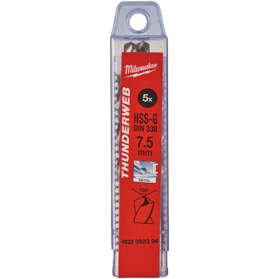 Afbeelding van Metaalboor Hss G Thunderweb 7,5 X 109 Mm (5 Stuks)