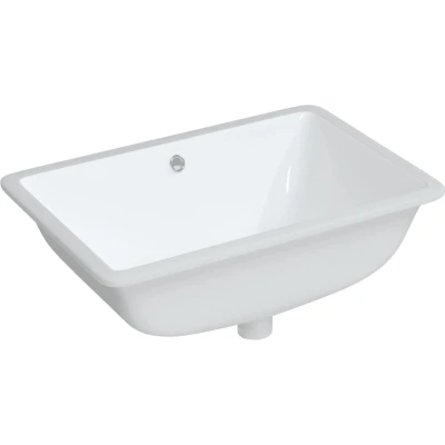 Afbeelding van vidaXL Wastafel rechthoekig 60x40x21 cm keramiek wit