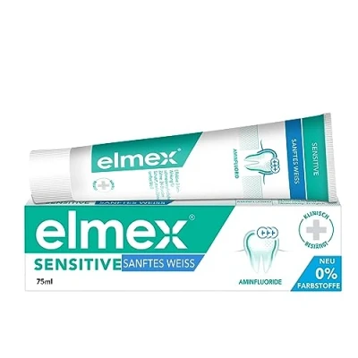 Afbeelding van elmex Sensitive Plus zachte witte tandpasta, verpakking van 3 stuks (3 x 75 ml)