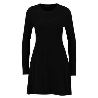 Afbeelding van ONLY Onlalma Oneck Gebreide jurk, Dames, Maat: Small, Black