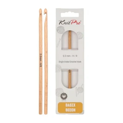 Afbeelding van Knitpro Basix (5,00 mm) berkenhaakhaak 1 Stuk