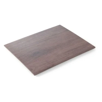 Afbeelding van HENDI Plateau rechthoekig GN 1/2, eikenhout design, voor serveren van gerechten, serveerschaal, serveerplaat, kaasplank, 325x265x(H)10mm, melamine