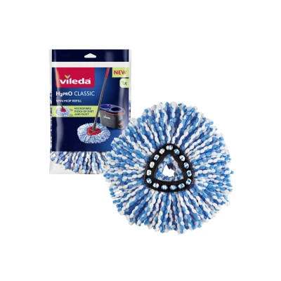 Afbeelding van Vileda H2Pro Spin Mop Vervanging 1 per verpakking Geschikt Voor systeem harde vloeren