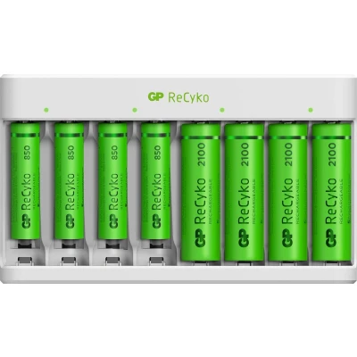 Afbeelding van GP Usb lader E821u 4x850aaa/4x2100aa Batterijoplader