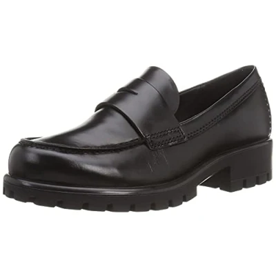 Afbeelding van ECCO Modtray Loafer Instappers, Dames, Maat: 40, Black Leer