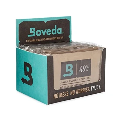 Afbeelding van Boveda Hoog absorptievermogen 49% twee weg vochtigheidscontrolepakketten voor muziekinstrumenten met extreme vochtigheid 12 stuks maat 40 vochtabsorberende instrumentenkoffers voorkomen