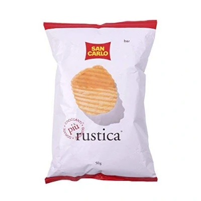 Afbeelding van 2x San Carlo Rustica chips patatine aardappelchips gezouten 50g