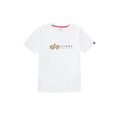 Afbeelding van Alpha Industries Label KIDS Teens Unisex Tshirt print voor kinderen, Maat: 176, White