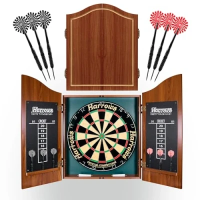 Afbeelding van Pro&#039;S Choice Complete Set Dartkabinet, Dartbord en Darts Harrows