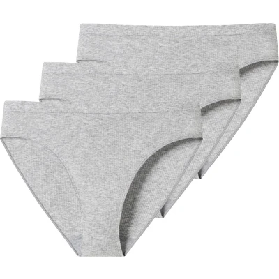 Afbeelding van Schiesser 3ER PACK Slip, Dames, Maat: 36, Grau melange