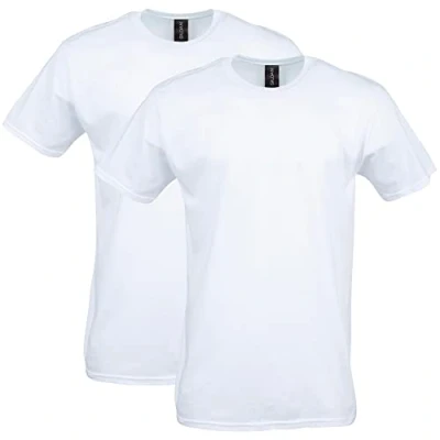 Afbeelding van GILDAN Heren Shirt (Pack van 2), Wit (2 pack), L