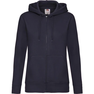 Afbeelding van Fruit Of The Loom Vrouwen Dames Fit sweatshirt met capuchon (Donker Marine)