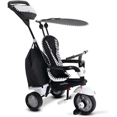 Afbeelding van smarTrike 6952400 Glow Touch Steering 4 in 1 driewieler, zwart/wit