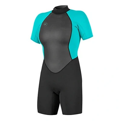 Afbeelding van O&#039;Neill Wetsuits Reactor II 2 mm Back Zip Spring Wetsuit, Zwart/Licht Aqu, 4