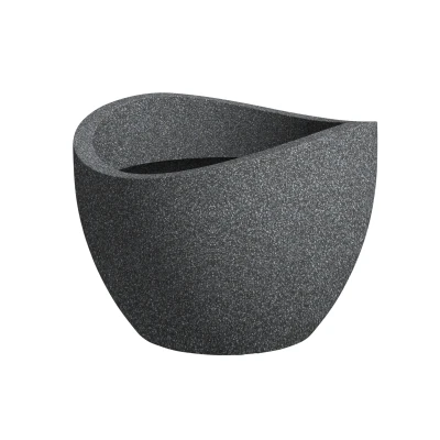 Afbeelding van Scheurich Plantenbak (Ø 60 cm, Hoogte 45 Zwart graniet)