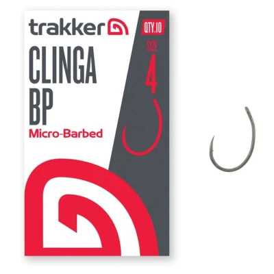 Afbeelding van Trakker Clinga BP Hooks Micro Barbed Haakmaat 4 (10 Stuks) Karperhaken