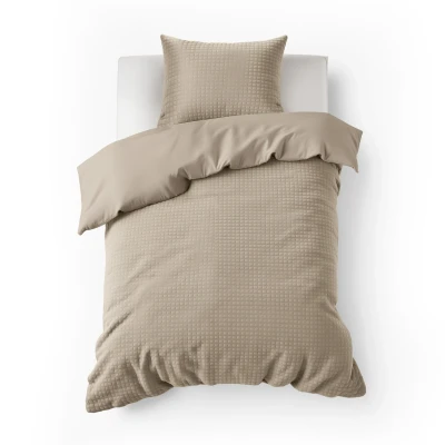 Afbeelding van Dekbedovertrek Teddy Polar Bear Fur Toasted Almond Luxe uitstraling Lits jumeaux 240x200/220