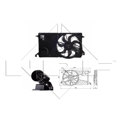 Afbeelding van Koelventilatorwiel NRF 47291