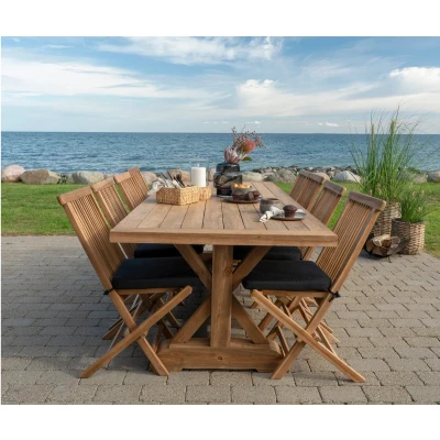 Afbeelding van House Nordic Tuintafel Volos teak 240cm