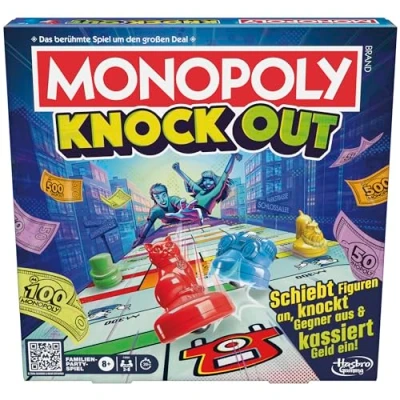 Afbeelding van Monopoly Knockout Familiebordspel, Duitse versie
