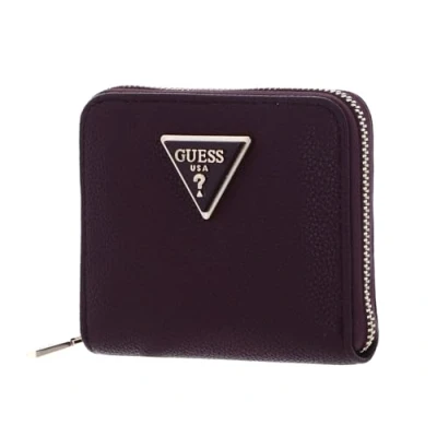 Afbeelding van GUESS Meridian Small Zip Around Wallet Amethyst