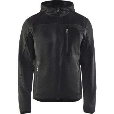 Afbeelding van Blaklader Gebreid vest met softshell 4930 2117 Donkergrijs/Zwart XXS
