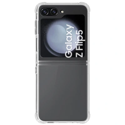 Afbeelding van Samsung Galaxy Z Flip 5 Hoesje Siliconen en TPU (zacht) iMoshion Softcase/Backcover Transparant Telefoonhoesje