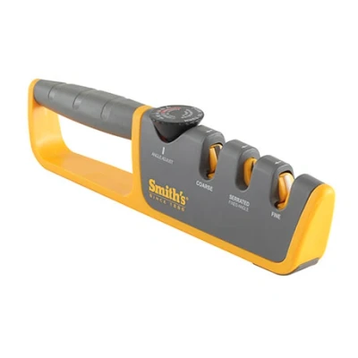 Afbeelding van Smith&#039;s 50264 messenslijper Pull through knife sharpener Grijs, Geel