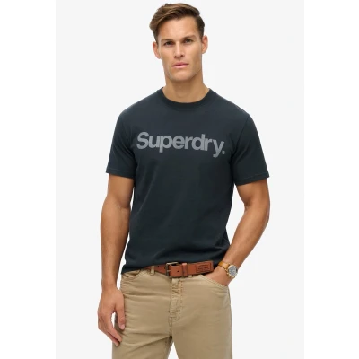 Afbeelding van Superdry Tshirt print, Heren, Maat: Small, Eclipse navy
