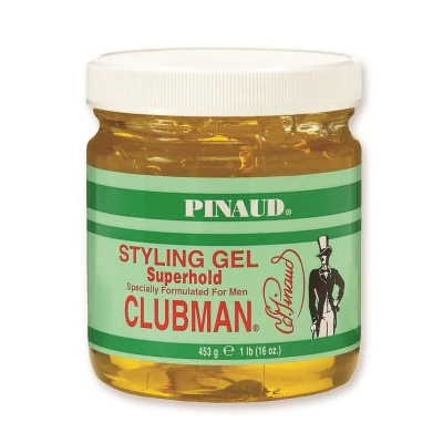 Afbeelding van Clubman Pinaud Super Hold Styling Gel 453 gr Extra sterke hold, mooie glans