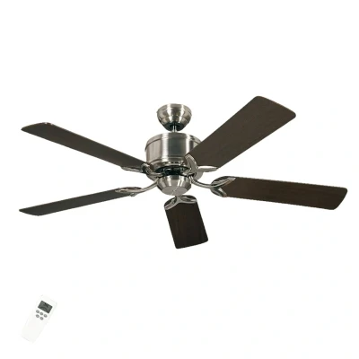 Afbeelding van CasaFan Eco Elements Plafondventilator 23 W (Ø x h) 132 cm 285 mm Chroom (geborsteld)