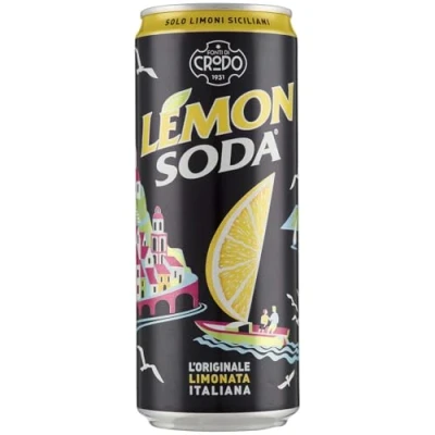 Afbeelding van Campari Group Lemonsoda, citroen, Italiaanse limonata + gourmet Polpa, 48 stuks, 330 ml