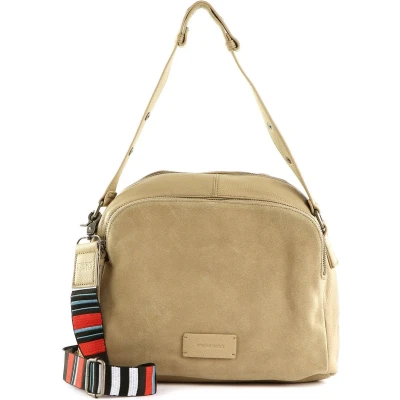 Afbeelding van FREDsBRUDER Leren Schoudertas Alerassa Shoulderbag Sand Beige