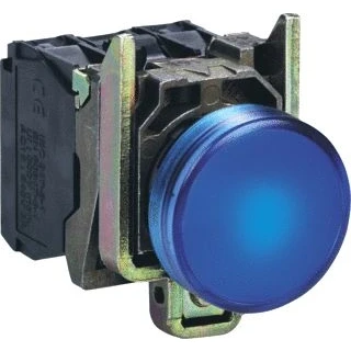 Afbeelding van Schneider Electric, Werkplaatsverlichting, Controlelampje LED 24V AC/DC blauw XB4BVB6