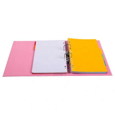 Afbeelding van Exacompta 53755E 1 A4 Prem&#039;Touch map met hefboommechanisme rug 70 mm mechanisme 75 buitenafmetingen: 32 x 29 7 cm afhechtbaar formaat kleur: roze