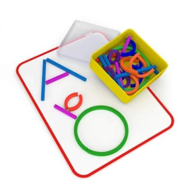 Afbeelding van Osmo Little Genius Sticks &amp; Rings 2 Educatieve Spelletjes Leeftijden 3 5 Verbeelding, Briefvorming Creativiteit Voor iPad of Fire Tablet STEM Toy (Osmo Base Required Amazon Exclusive)
