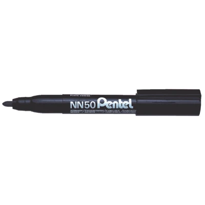 Afbeelding van Viltstift Pentel NN50 rond zwart 1.5 3mm