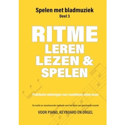 Afbeelding van spelen met Bladmuziek 3 Ritme leren lezen en