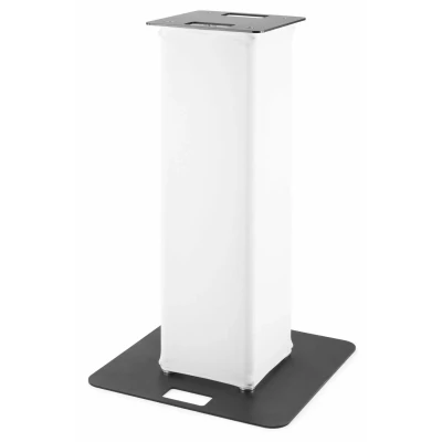 Afbeelding van BeamZ P30 truss totem met witte lycra hoes 1 meter hoog