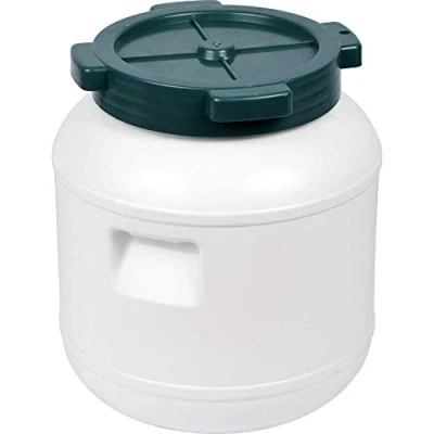 Afbeelding van Browin 360010 plastic vat om te gisten, bewaren, wit, 10 l met schroefdop, kool, komkommers, groenten in zoutlak, plastic, wit