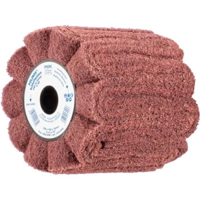 Afbeelding van PFERD 44641202 Polinox vliesschuurwals PNG Ø 100 x 100 mm spiebaan 19 mm A 180 voor fijnslijpen &amp; finish 100 mm 1 stuk(s)