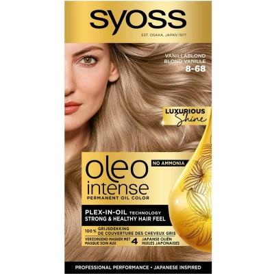 Afbeelding van 3x Syoss Oleo Intense Haarverf 8 68 Vanilla Blond
