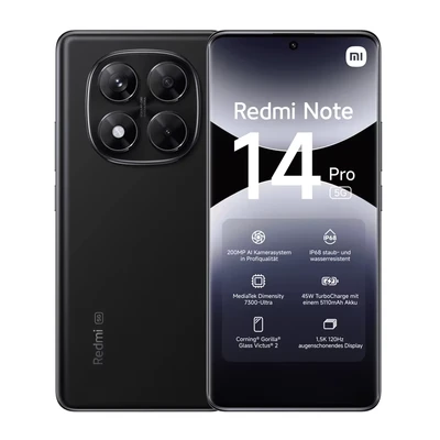 Afbeelding van Globale versie Redmi Note 14 Pro 5G Smartphone Afmeting 7300 Ultra Nfc 200mp Camera 1,5K 120Hz Amoled display