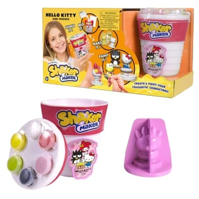 Afbeelding van Shaker Maker, Poeder voor het maken van figuren, artistieke en handmatige activiteit, model Hello Kitty, kinderen vanaf 5 jaar, HKH00, meerkleurig