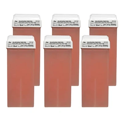 Afbeelding van JaDy Waspatronen met rollen, titanium roze, 6 stuks, professionele ontharingswas, voor waxverwarmers