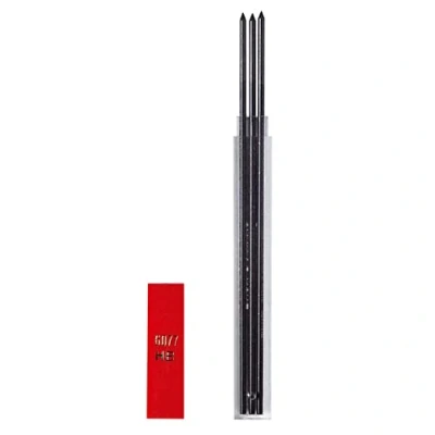 Afbeelding van Caran d&#039;Ache Grafietvullingen Technograph Fixpencil 2, hardheid 2B, lengte: 12 cm, diameter 2 mm, etui, 3 stuks, 6077.452 zwart