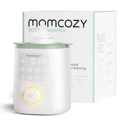 Afbeelding van Momcozy Nutri flessenwarmer, 9 in 1 babyflessenwarmer met nachtlampje, nauwkeurige temperatuurregeling, behoudt voedingsstoffen de moedermelk, voor alle flessen moedermelk of zuigelingenvoeding