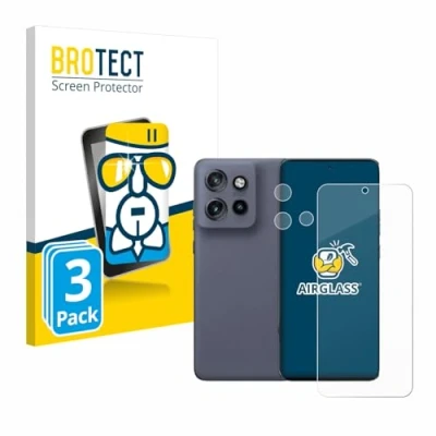 Afbeelding van BROTECT Screenprotector voor Motorola Edge 50 Neo (Voor+Camera) Folie Beschermfolie Beschermglas transparant (3 Stuks)